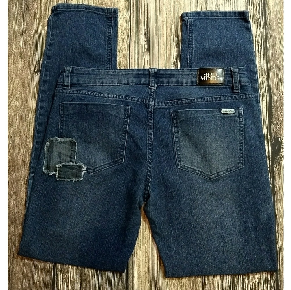 Idle Minds Patchwork Blue Jeans - image 4
